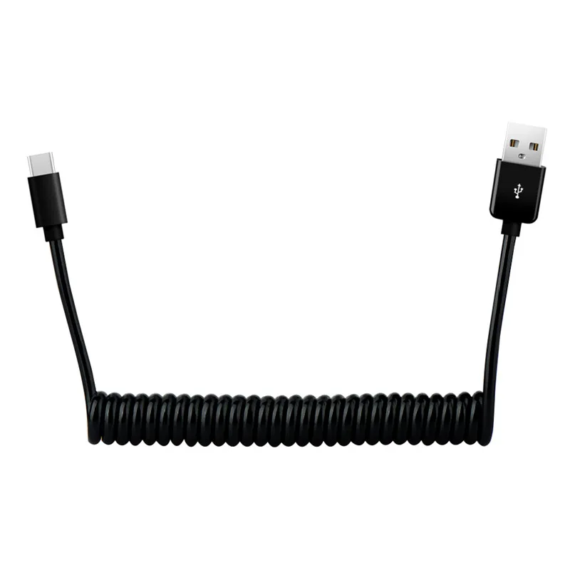Flexible Elastic Stretch USB Type C Cable USB 2.0 Type C Nylon Cable