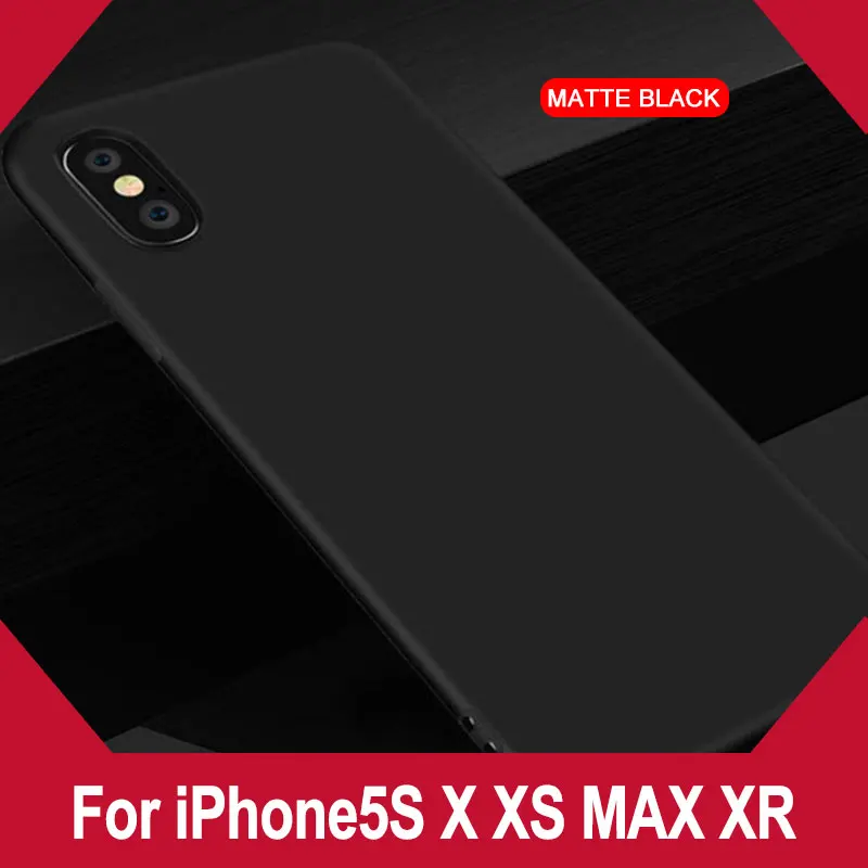 

YIJIAMO Phone Case For iPhone5S X XS MAX XR Mobile Phone Soft Shell For iPhone6 6S 7 8 Plus Anti-knock Soft Protective Shell