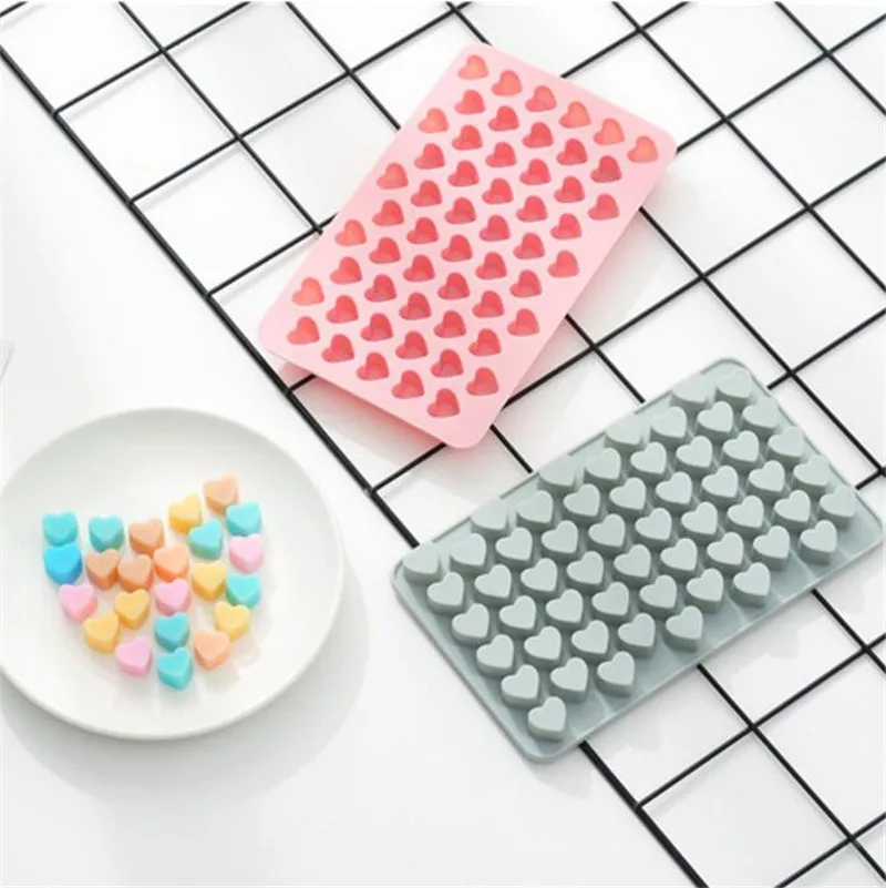 

Small Heart Ice Cube Silicone Mold Chocolate/Fondant Mold DIY Cake Decorating Tools Craft Soap Mold Baking Mold 18.3*10.9*1.3cm