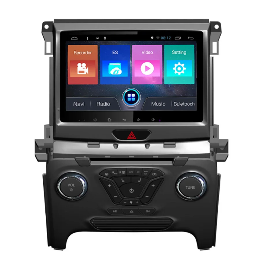 Navirider الروبوت 7.1 سيارة راديو مسجل شرائط رباعية النواة 2 جيجابايت RAM 32 جيجابايت rom ل 2015 فورد رينجر رئيس وحدات مع GPS