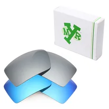 2 пары Mryok ПОЛЯРИЗОВАННЫЕ замены оптические линзы для Oakley наручники 1 и 2 солнцезащитные очки цвета "ледяной синий" золото и серебро Титан