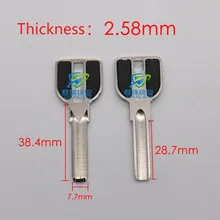 JF057 полукруг Болванка для ключа для мотоцикла длина замены 38,4 мм(10 шт