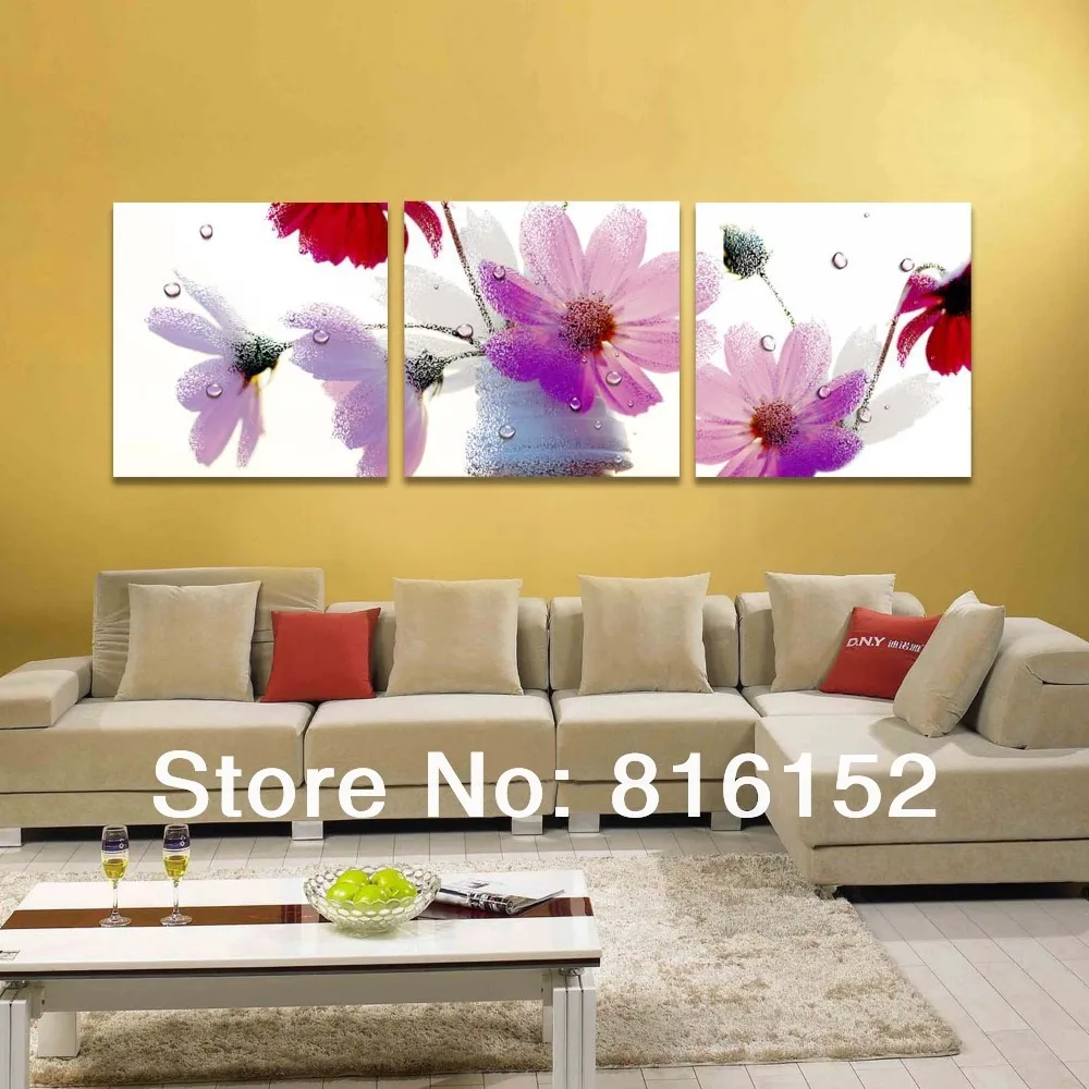 Ruhig Farben Taufrischen Blume Feinen Gemalde Schone Dekoration Fur Wohnzimmer Buro Wand Kunst Wandbild Art Pictures Decorative Paintingpainting Flower Aliexpress