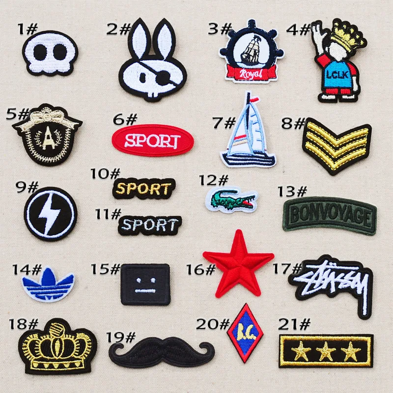 

Small size cloth patch children's denim clothes embroidery decorative patch decals mini stickers badge Hand sewing sew on patch