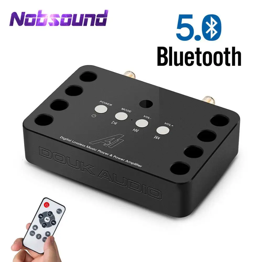 Nobsound HiFi Bluetooth 5,0 аналоговый MOSFET мини стерео аудио усилитель мощности USB u-диск музыкальный плеер Усилитель для наушников