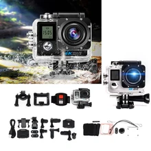 Ультра HD 4K экшн-камера Wifi 1080P 16 МП двойной экран 170D Go Водонепроницаемая профессиональная камера 4K Спортивная камера Мини Dvr+ пульт дистанционного управления