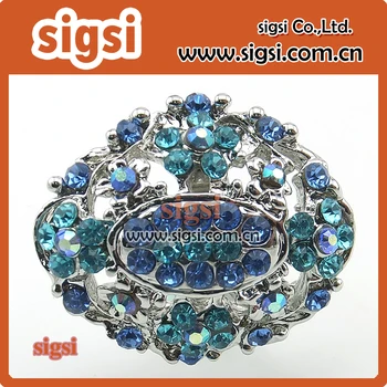 

New style blue Rhinestone botton for decoration