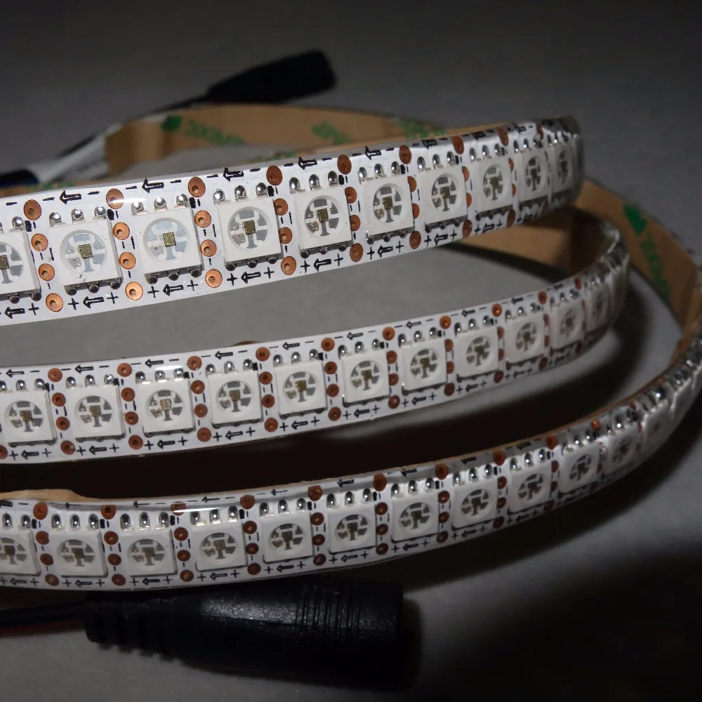2 meters long 144pcs SK9822 addressable led pixel strip144pixels/mWHITE PCBwaterproof in silicon coatingIP65 | Лампы и освещение
