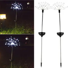 90 СВЕТОДИОДНЫЙ садовые, на солнечной энергии свет Рождественские огни Открытый фейерверк светодиодный Газон лампа освещения пути садовый декор Luz АО ar livre429