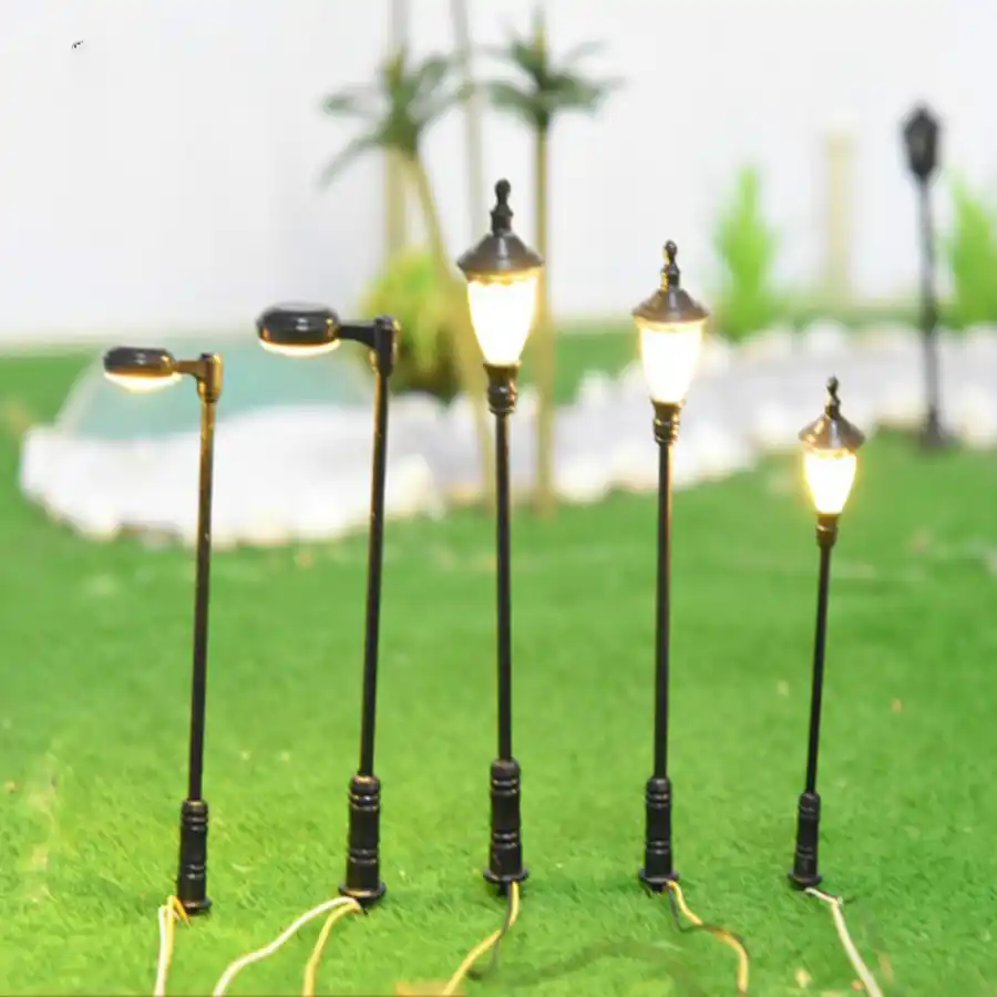 HO Scale Model Lamp Railway Train Post Street Lights HO OO Scale LEDs