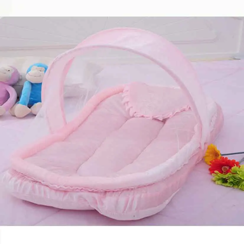 Little Baby Mosquito Net Babies Bed Canopy Infants Bebe Mosquito Nets Foldable Portable Cotton