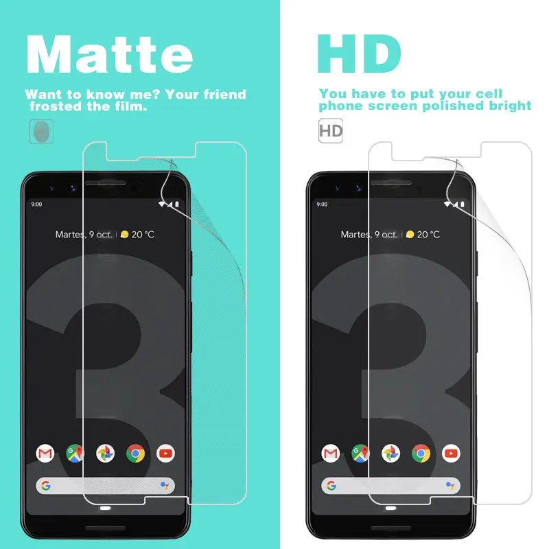 

Front LCD HD Clear Glossy Film For Google Pixel3 Pixel 3 Lite Pixel3Lite 5.56 in Anti-Glare Matte Film Screen Protector Film