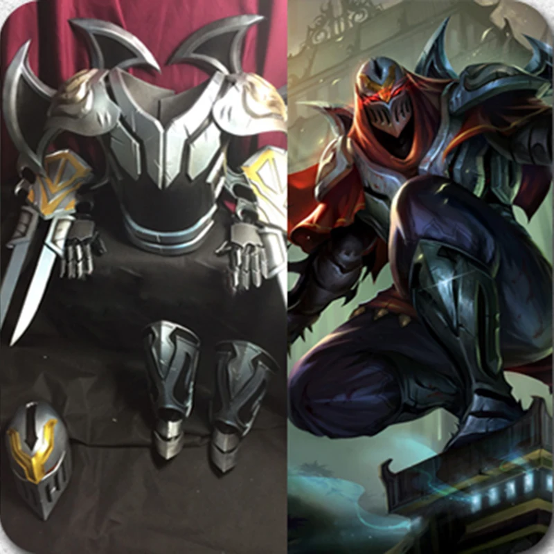 Игра LOL Hero Zed EVA косплэй комплект способный преодолевать Броды для взрослых
