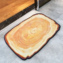 40x60/50x80/60x90 см натуральное годовое кольцо Печатный половик двери зала ванной коврик абсорбирующий коврик противоскользящие, для ног коврик
