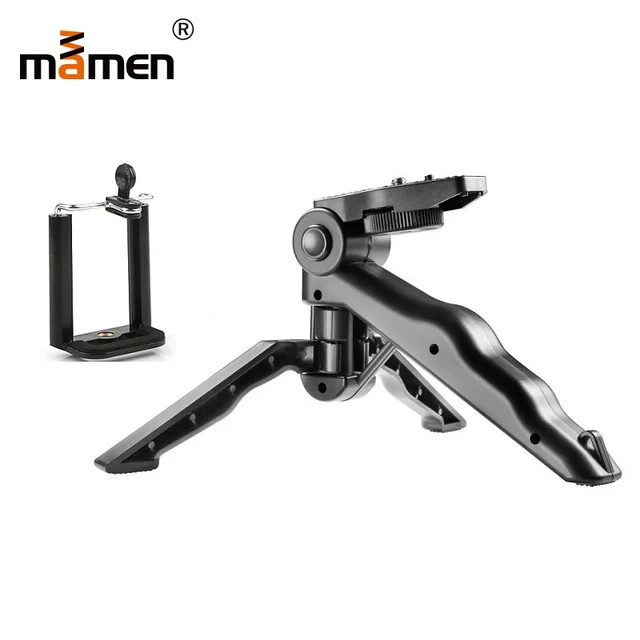 US $2.88 MAMEN Phone Tripod Selfie Stick Bracket Mini Tripod Mount Monopod Selfie Stick Stabilizer With Clip