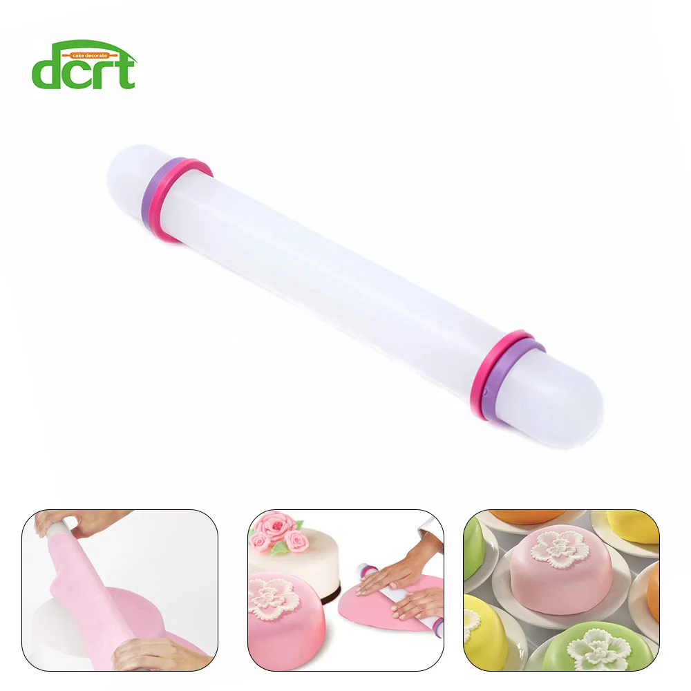 

DCRT Baking Tools Non Stick Rolling Pin Fondant Cake Dough Roller Cake Decorating Craft Fondant Rolling Pin Kitchen Accessories