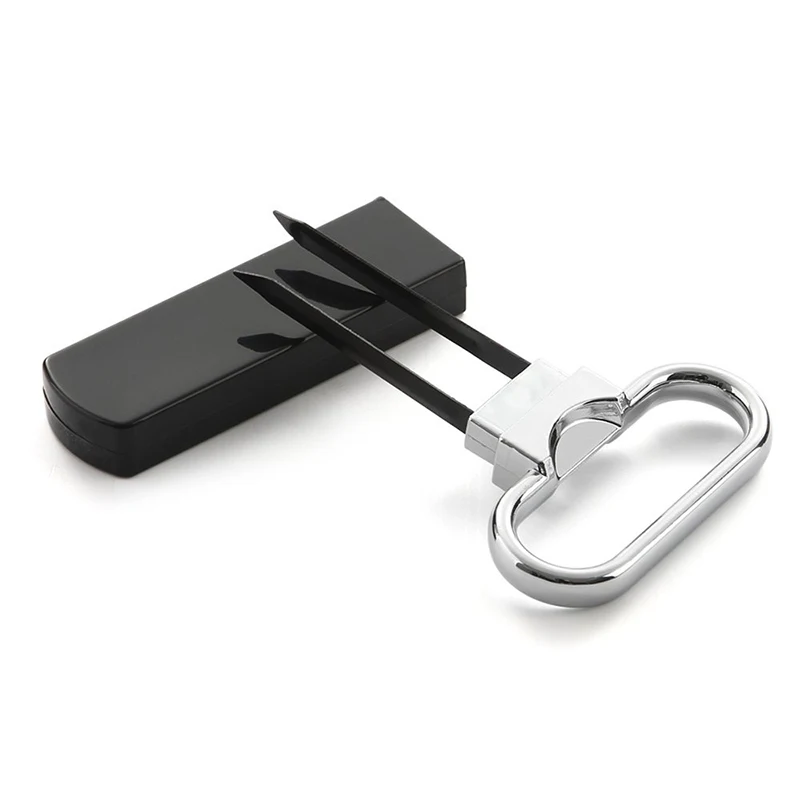 

1 Pcs Portable Wine Bottle Openers Professional Wine Opener Two-Prong Cork Puller With Cover Corkscrew Kitchen Gadget Bar Tools