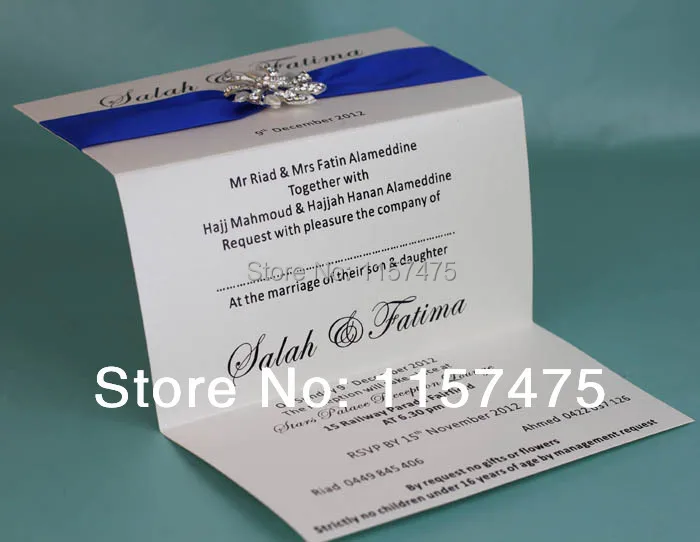 folded invitation template