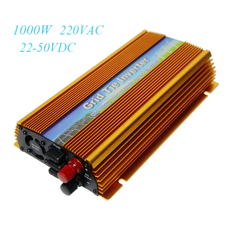 

MAYLAR Solar On Grid Tie inverter 1000W DC 22-50V to AC 180-260V MPPT Pure Sine Wave Power Transformer Converter For PV System