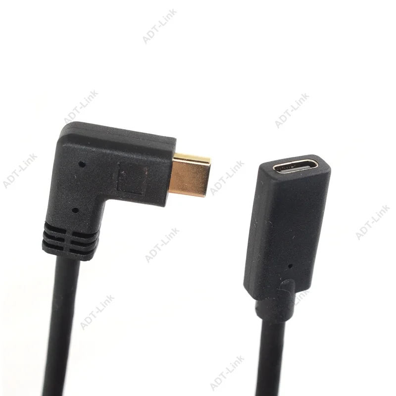 Угловой удлинитель USB C, кабель-удлинитель type C, USB-C, Thunderbolt 3, для MacBook Pro, kingd, USB 3,1, удлинитель USB