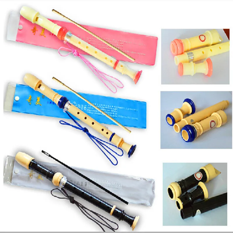 Colored Recorder 6 Hole Soprano C key vertical flute