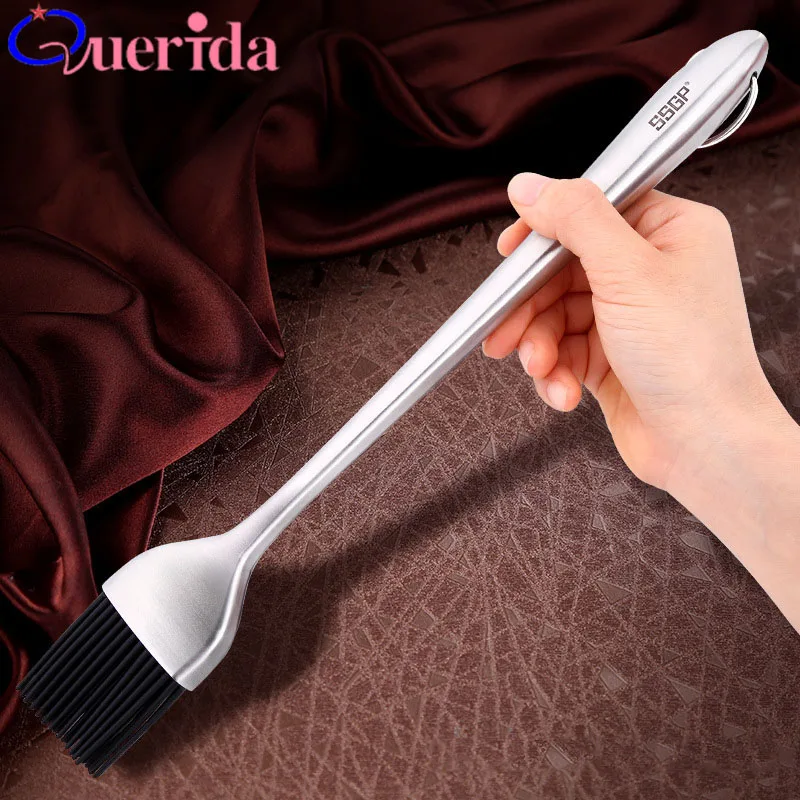Basting Brush Vacuum Anti Hot Handle 304 Stainless Steel Kitchen Brush
