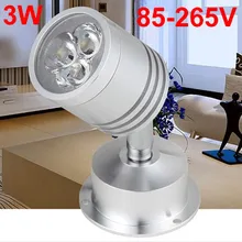 10 шт./лот Светодиодный точечный светильник 3 Вт 85-265 в дисплей светильник ing натуральный белый красный желтый синий настенный выставочный фон светильник s светильник