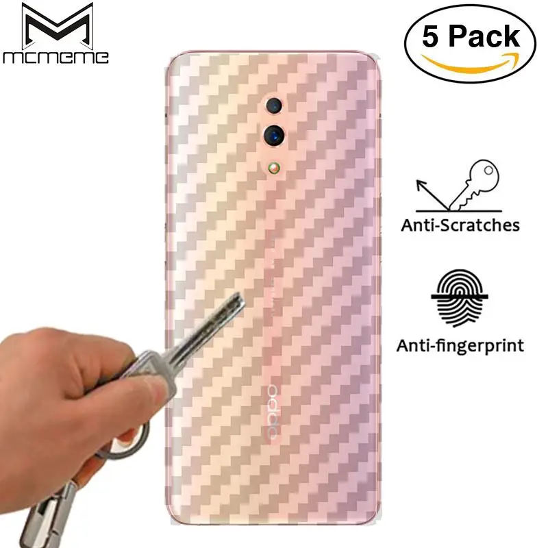 

3D Carbon Fiber Protective Back Film For OPPO Reno Back Screen Protector Film Sticker For OPPO Reno 10X zoom