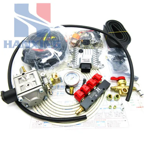 

CNG kit electronic control H3 multi-point direct injection 4 cylinder electronic control manual switch without software