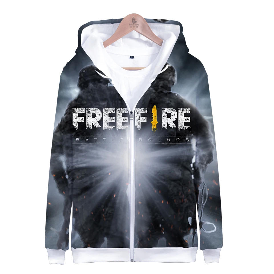 Hip Hop 3d Free Fire Fashion Men Zipper Hoodie Sweatshirt Winter Jacket Popular Pullover Cotton Long Sleeve Coat Buy At The Price Of 14 50 In Aliexpress Com Imall Com