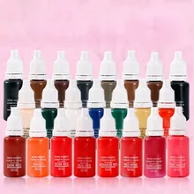 1 бутылка 1/2 унции татуировки чернил для татуажа, пигмент для мануального татуажа, Перманентный макияж легко носить брови, подводка, губы со стразами искусство тела краски татуировки Красота инструмент