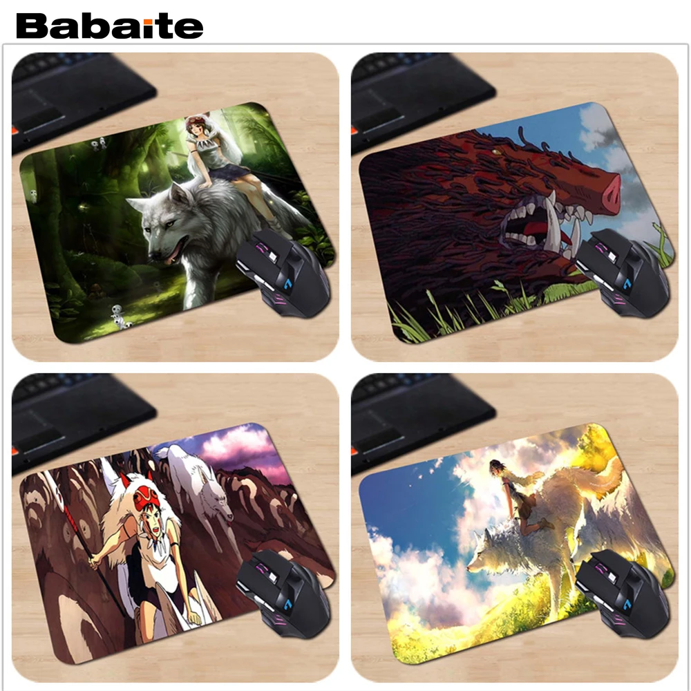 

Babaite New Rubber mouse pad PRINCESS MONONOKE Rectangular mouse pad 220*180*2(MM)
