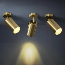 Современные промышленные дорожные светильники магазин одежды фоне стены направляющий свет светодиодный потолочный золото медь прожекторы люстры светильники