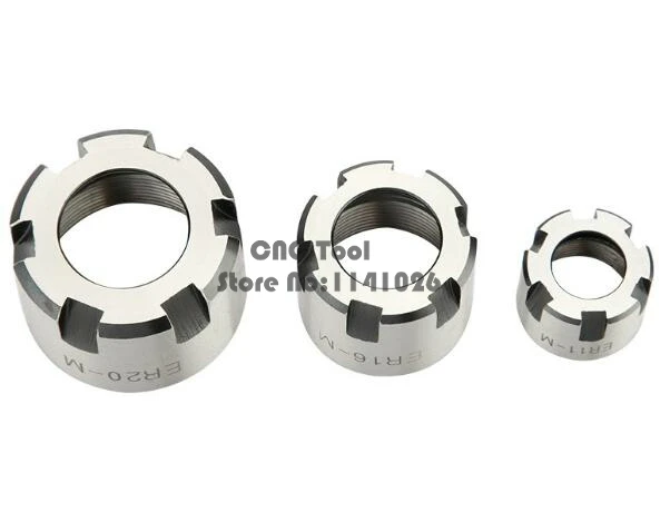 High Quality Nut ER8/ER11/ER16/ER20/ER25/ER32/ER40 A/M/UM Type Spring Collet Nut for CNC Milling Machine Engraving Lathe tools