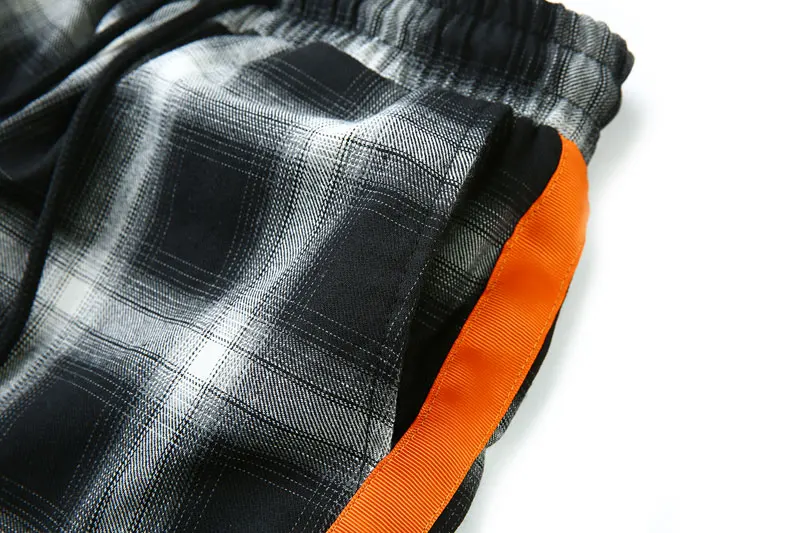 Side Ribbon Plaid Pants 11