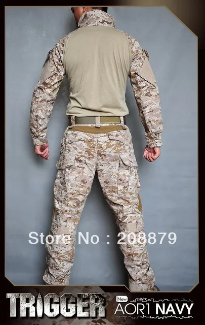 Allwin тактический bdu Nevy уплотнение AOR1 пустыни camoufl боевая рубашка+ Штаны/bdu Military одежды в армейском стиле(с защитными прокладками