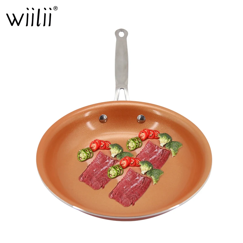 

Aluminum Non-stick Pan For Frying Egg Steak With Ceramic Coating Induction Kitchen Cooking Tools