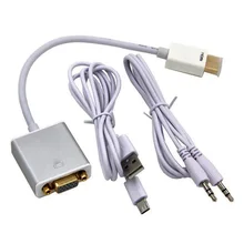 HDMI to VGA Adapter for PS4 PS3 PC latop TV box to HDTV Monitor HDMI VGA Cable Digital Analog Audio VGA to HDMI Converter HDMI to VGA Adapter for PS4 PS3 PC latop TV box to HDTV Monitor HDMI VGA Cable Digital Analog Audio VGA to HDMI Converter