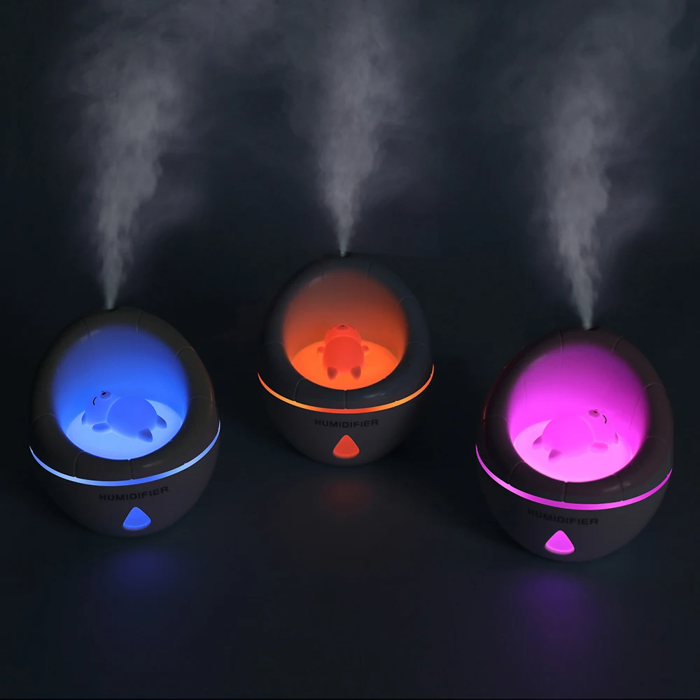 

Portable 350ml Ultrasonic Air Humidifier Sofa Aroma USB Mini Humidifier Aroma Diffuser Purifier Atomizer + LED Light + USB Fan