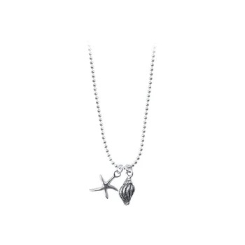 

XIYANIKE New Fashion Ocean Winds Chain Necklace Retro Thai Silver Shells Pendant Choker Necklace For Women Jewelry Gift VNS8279