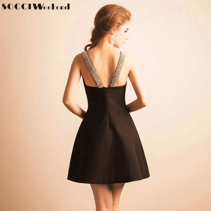 SOCCI Weekend Little Black Dress 2017 Cocktail Dresses