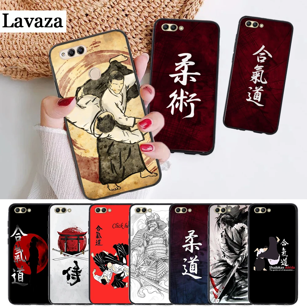 Японский силиконовый чехол aikido Judo для Huawei honor 6A 7A Pro 7X 8 Lite 8A 8X 8C 9 Note 10 View 20 20S 9X |