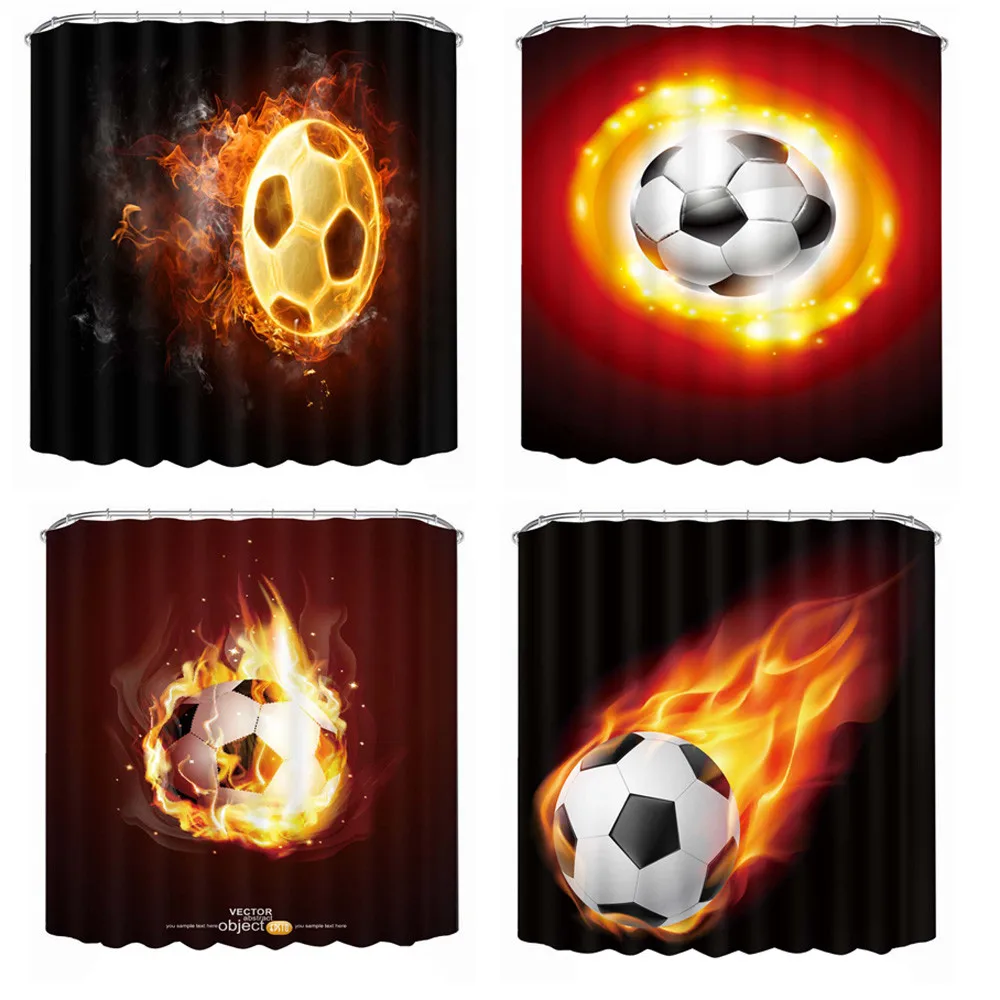 Online kopen wholesale voetbal douchegordijn uit china voetbal ...