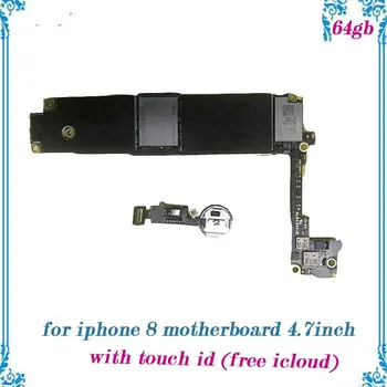

Replacement with fingerprint function Unlocked 64gb for iphone 8 motherboard with touch id 4.7inch mainboard with chips