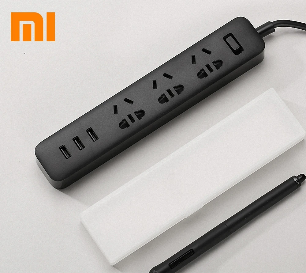 

Original Xiaomi Power Strip With 3 USB Extension Socket Plug Multifunctional Fast Charging Smart Power Strip 10A Drop Shipping