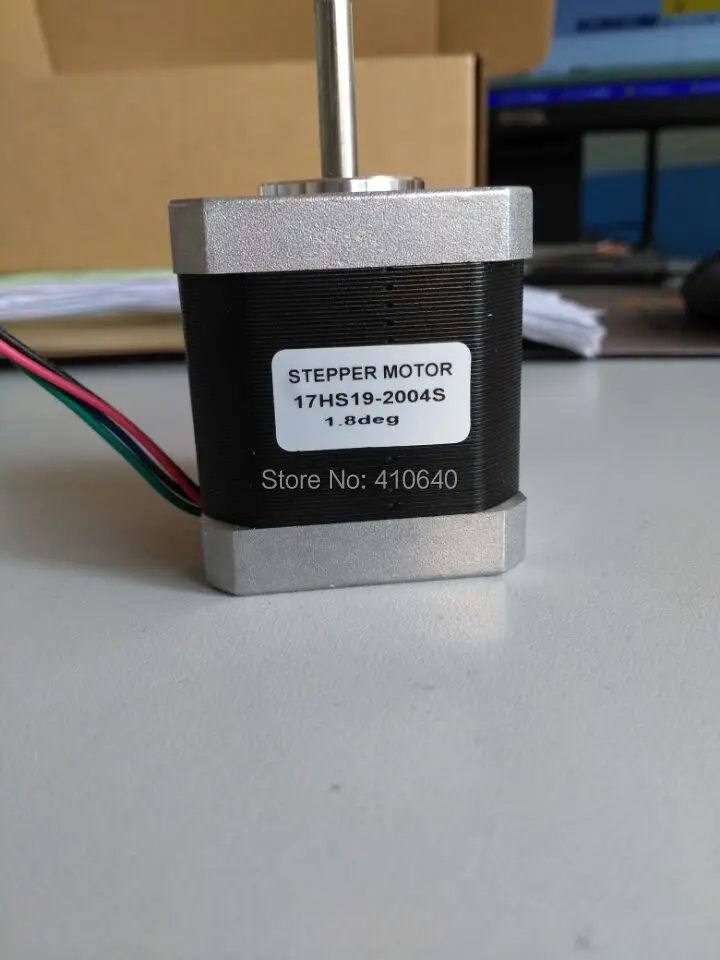 

FREE SHIPPING step motor 17HS19-2004S L48 mm Nema17 with 1.8deg 2A 59N.cm and bipolar 4 lead wire HIGH TORQUE TYPE