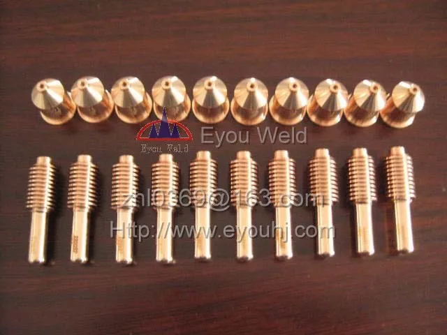 

40 pcs 100A Consumables (Nozzle 220011+ Electrode 220037) - for 1650 Plasma Cutting Machine, FREE SHIPPING[ PMX1650]