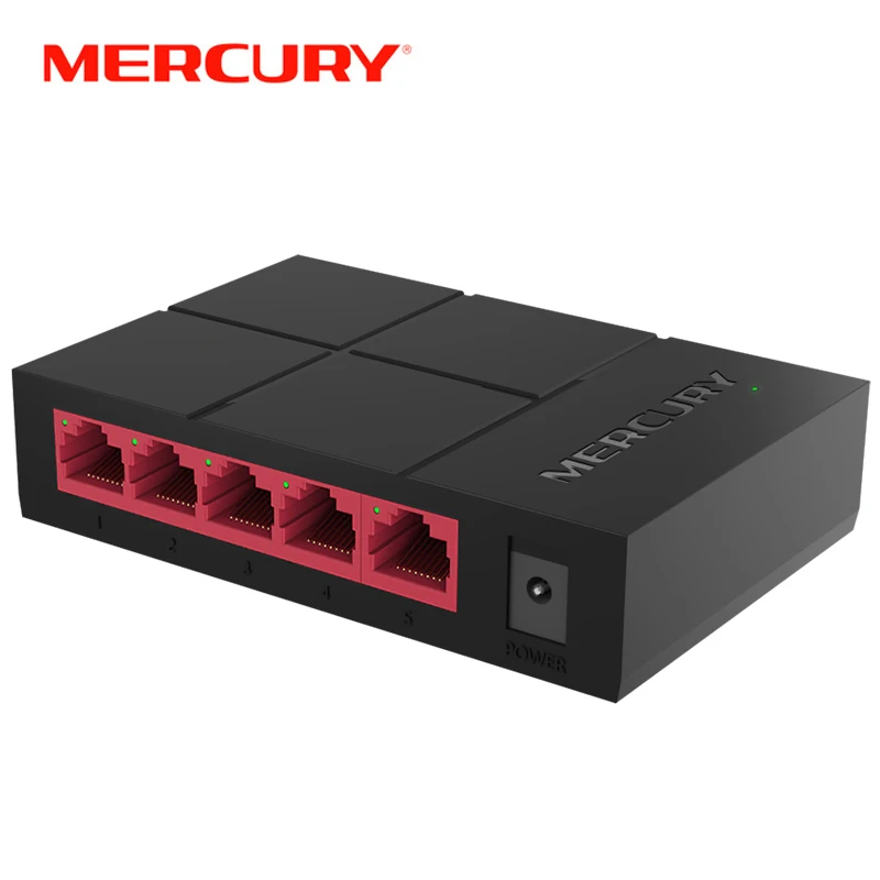 MERCURY SG105M 5 портов RJ45 гигабитный коммутатор 10/100 Мбит/с сетевой настольный |