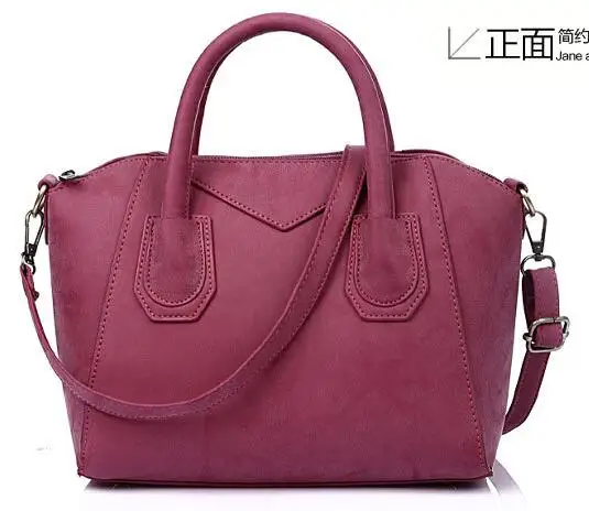 Горячая распродажа! Модные сумки, лоскутные женские сумки из нубука, сумки на плечо со смайликом - Цвет: 6