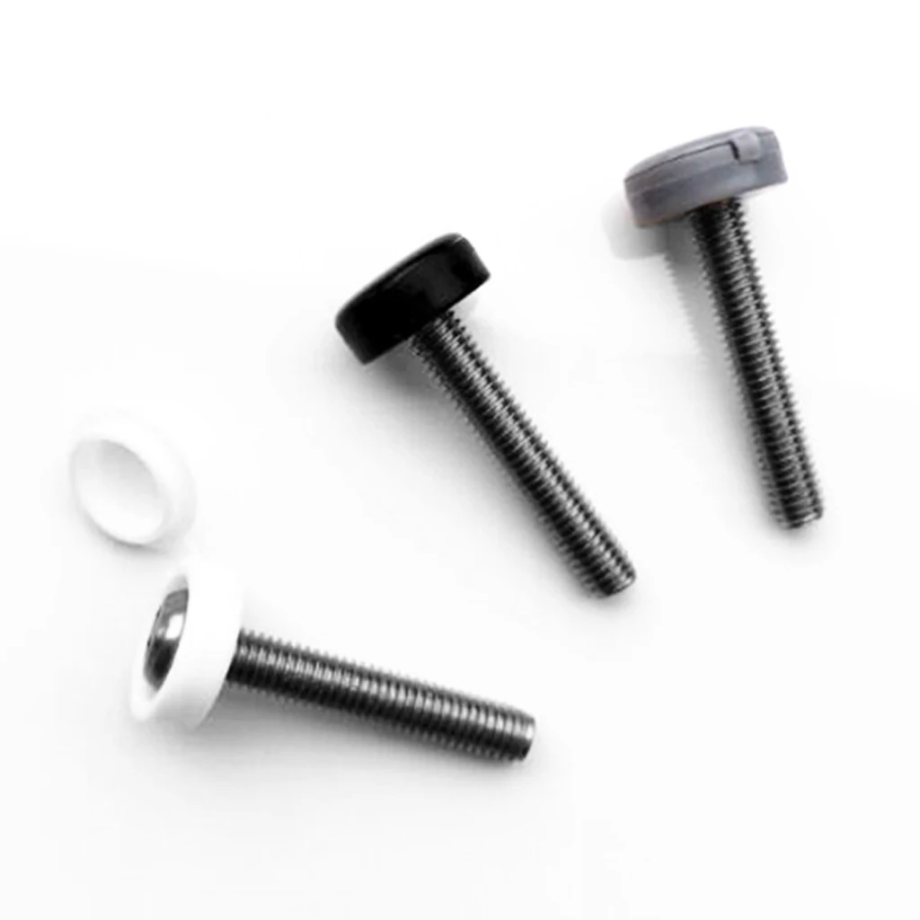 200Pcs Small Hinged Screw Cover Cap for Car Home Furniture Decor White+Black